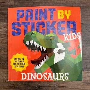 Paint by Sticker Kids Dinosaurs Book